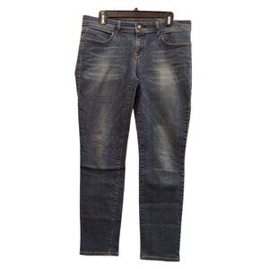 Divine Rights of Denim jeans Womens Size 31 logo Dark Whiskered casual Mom Ankle